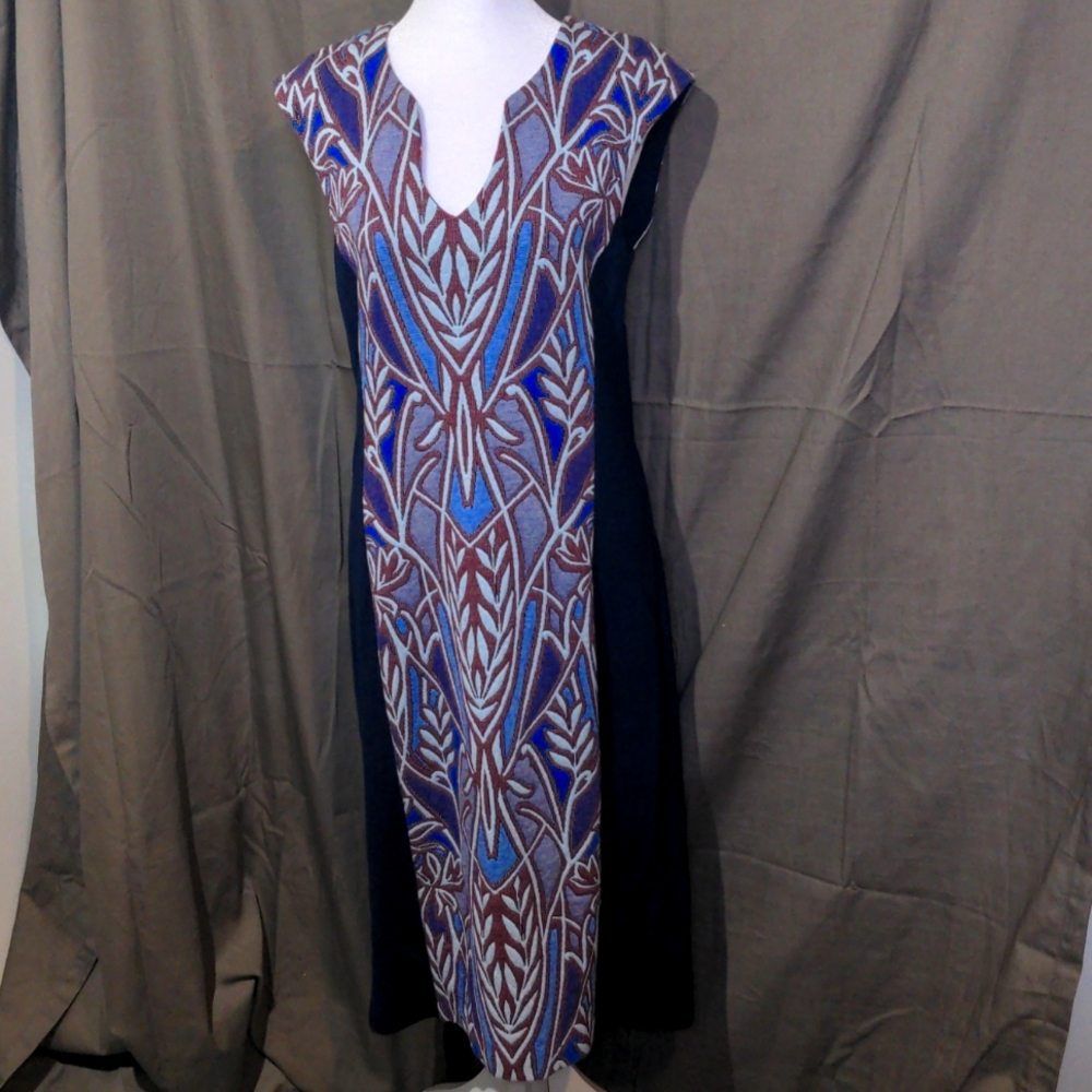 HD in Paris Blue and Purple Patterned Dress
